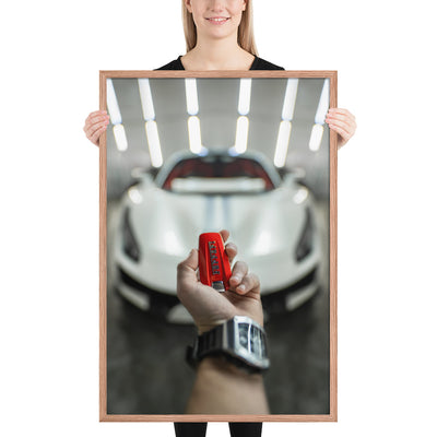 Ferrari 488 Pista Key Framed Luster