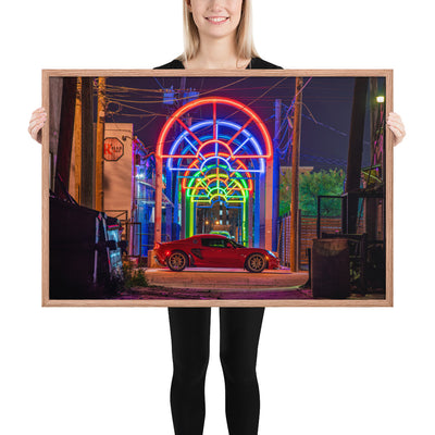 Lotus Elise Night Framed Luster