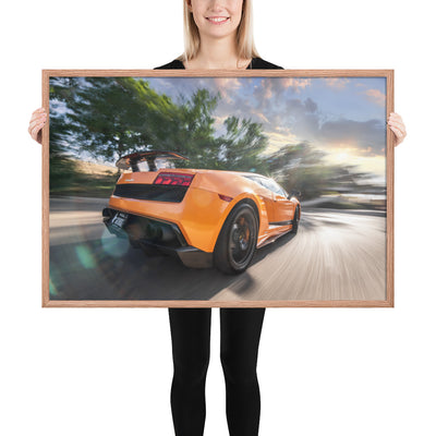 Lamborghini Gallardo Race Framed Luster