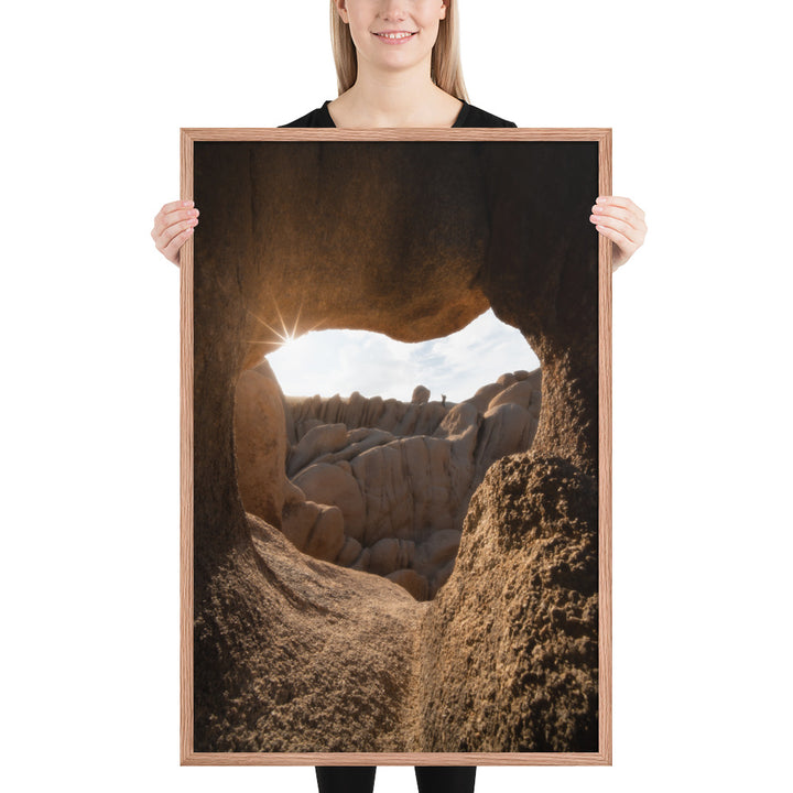 Joshua Tree Heart Cave Framed Luster