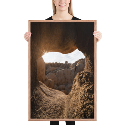 Joshua Tree Heart Cave Framed Luster