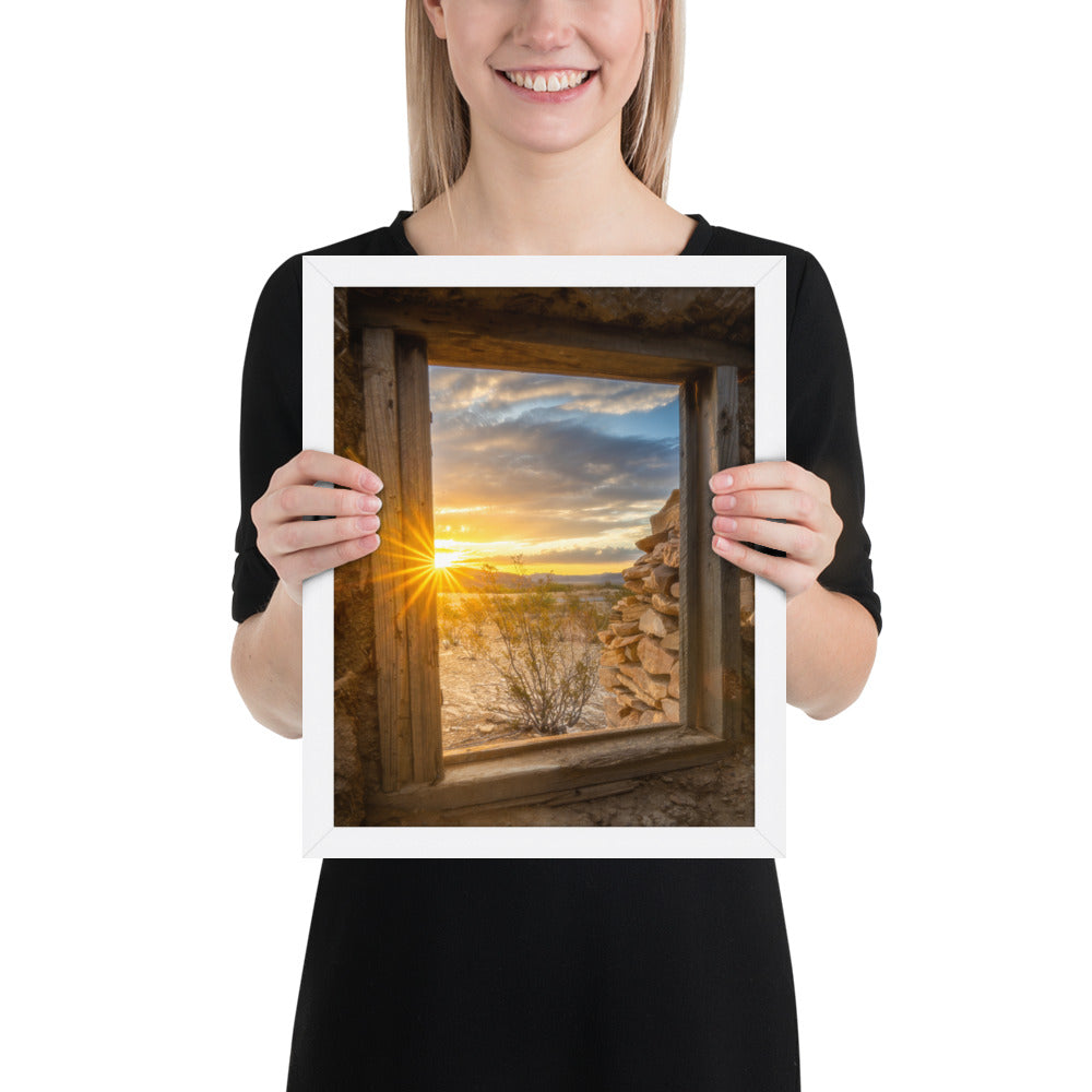 Terlingua Sunrise Framed Luster