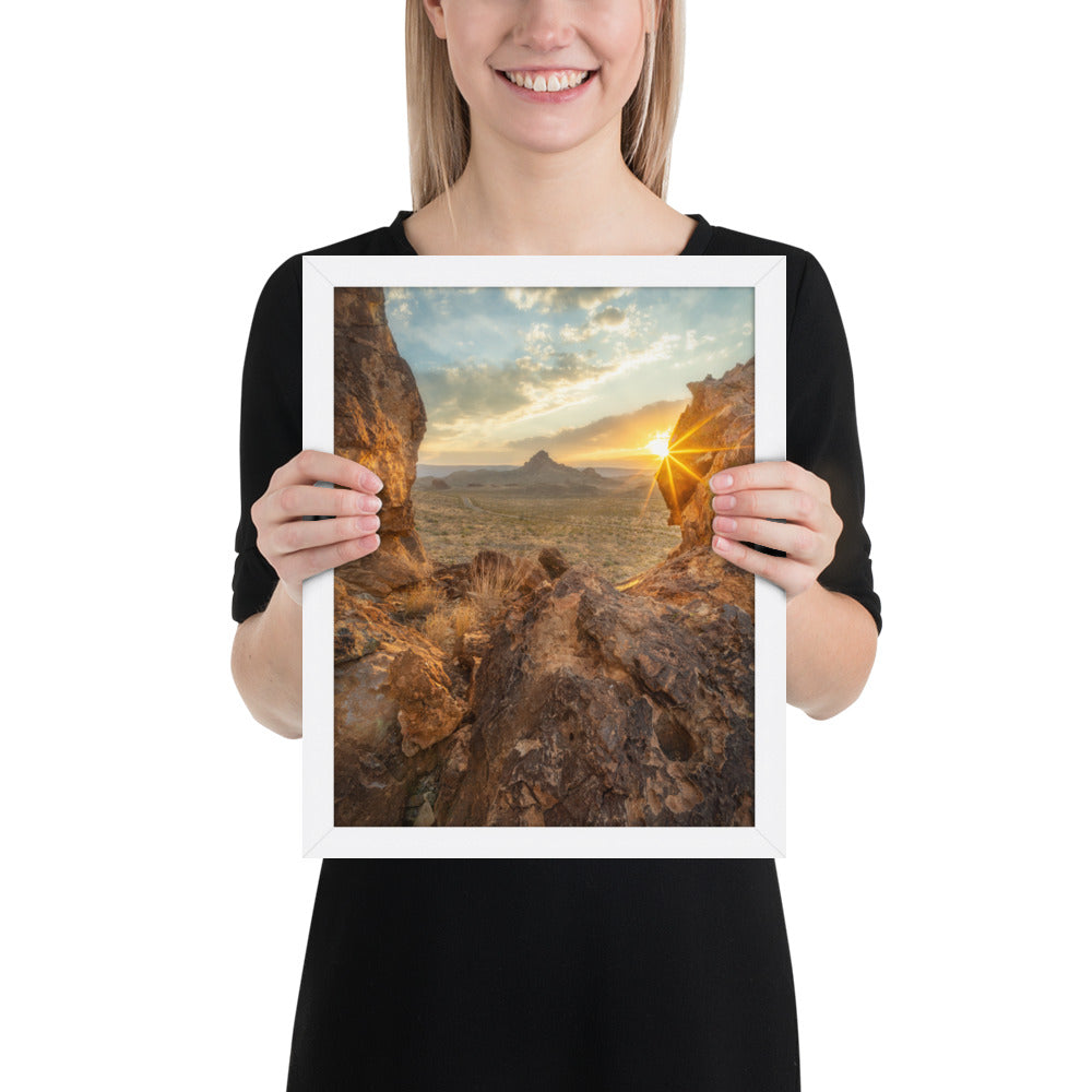 Big Bend Sunset Framed Luster