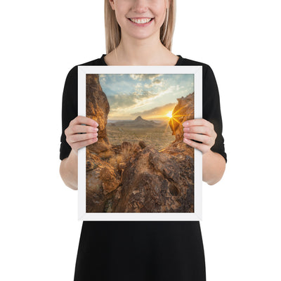 Big Bend Sunset Framed Luster