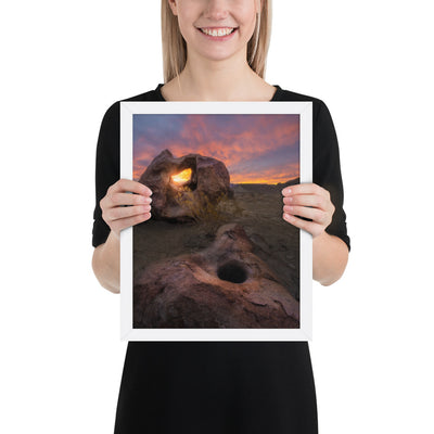 Big Bend Mortar Sunrise Framed Luster