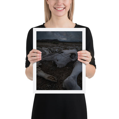 Cattle Graveyard Framed Luster