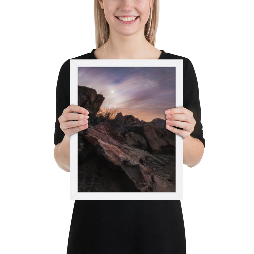 Big Bend Cloudy Twilight Framed Luster