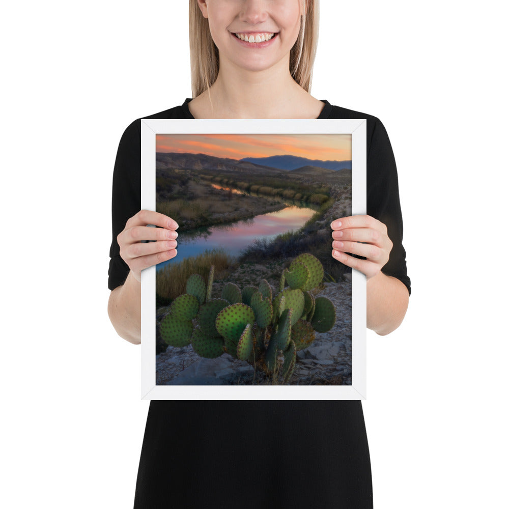 Rio Grande Sunset Framed Luster