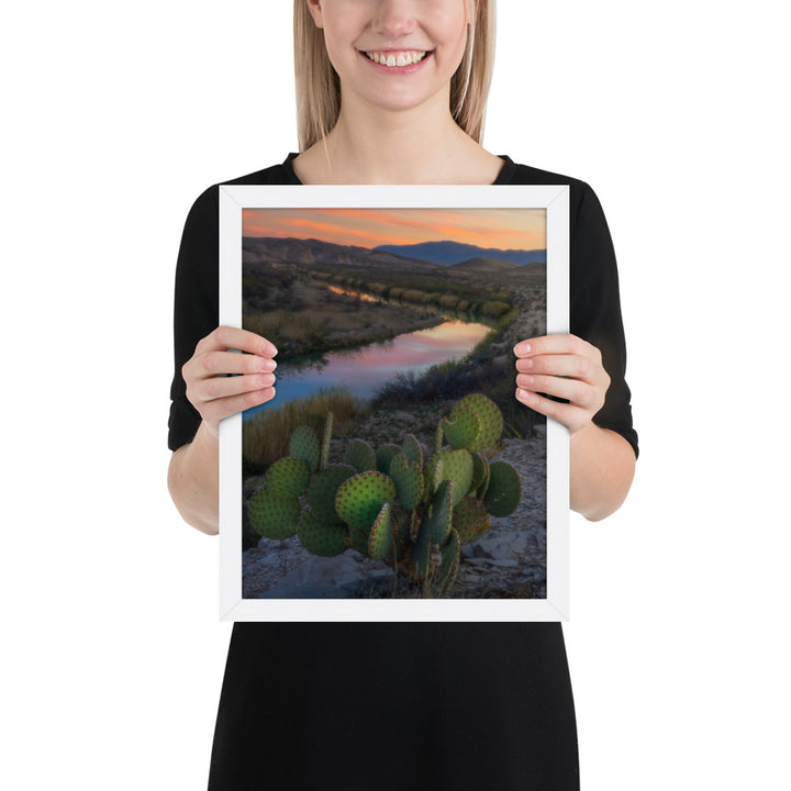 Rio Grande Sunset Framed Luster