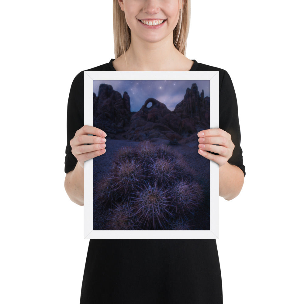 Eye of Alabama Hills Framed Luster