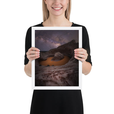 Cosmic Ashtray Night Framed Luster