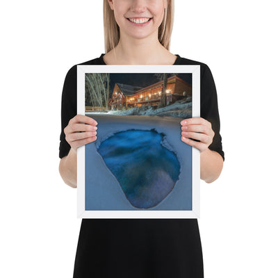 Sipapu Lodge Night Framed Luster