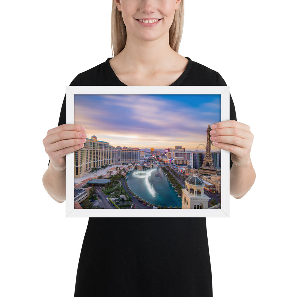 Cosmo Las Vegas Sunset Framed Luster