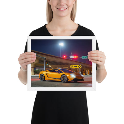 Lamborghini Gallardo Night Framed Luster