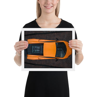 Lamborghini Gallardo Aerial Framed Luster