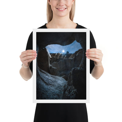 Joshua Tree Cave Framed Luster