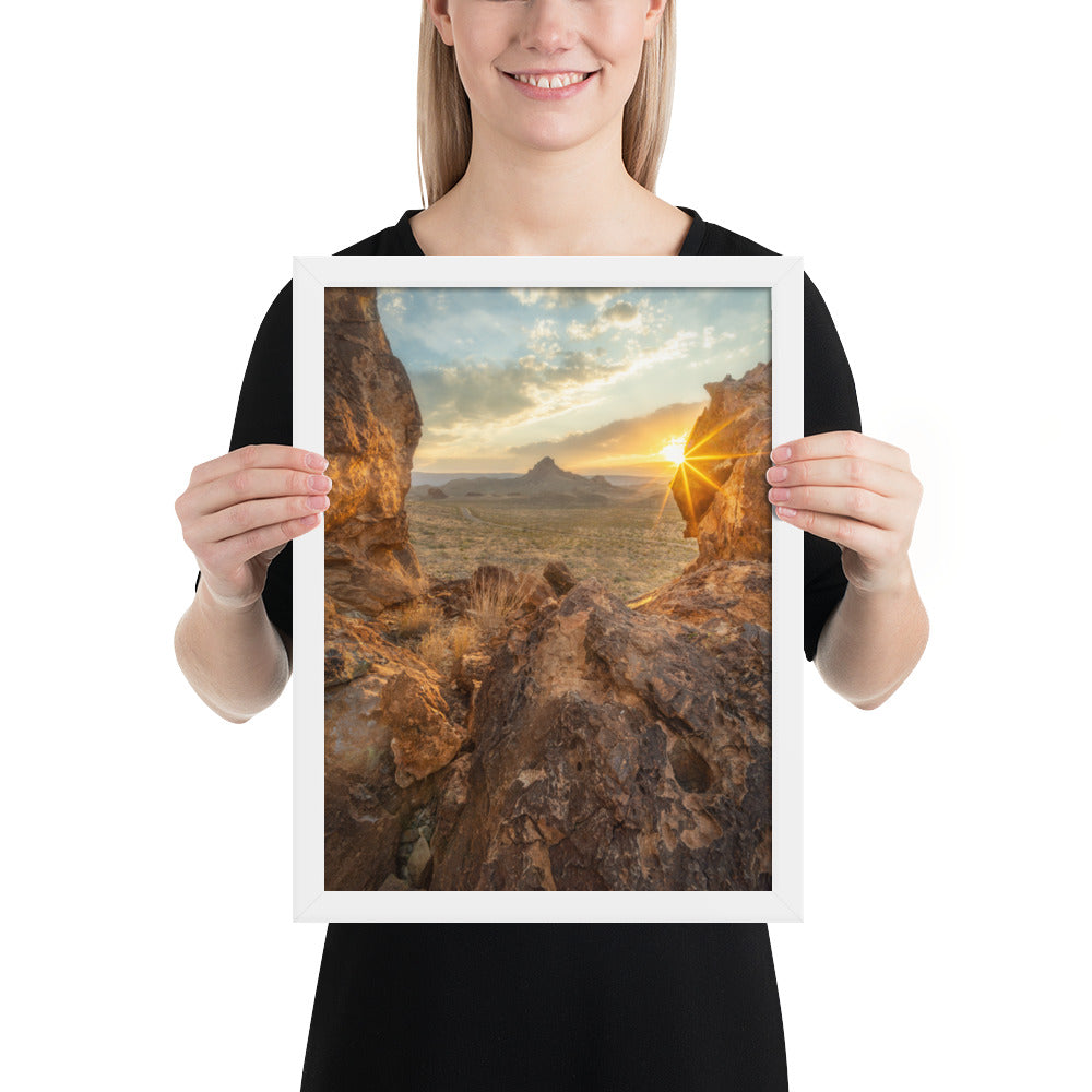 Big Bend Sunset Framed Luster