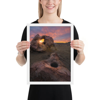 Big Bend Mortar Sunrise Framed Luster