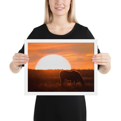 Llano Estacado Horse Framed Luster