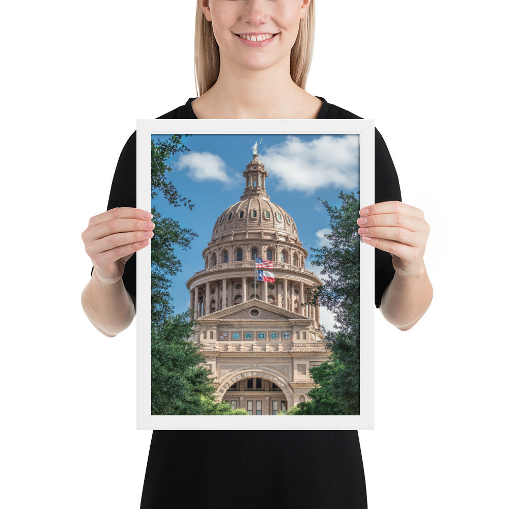 Texas State Capitol Framed Luster