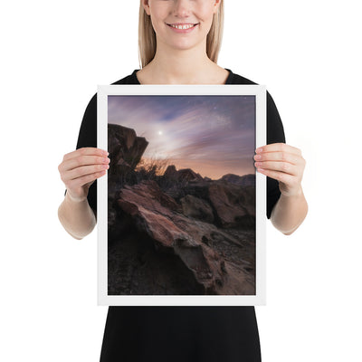 Big Bend Cloudy Twilight Framed Luster