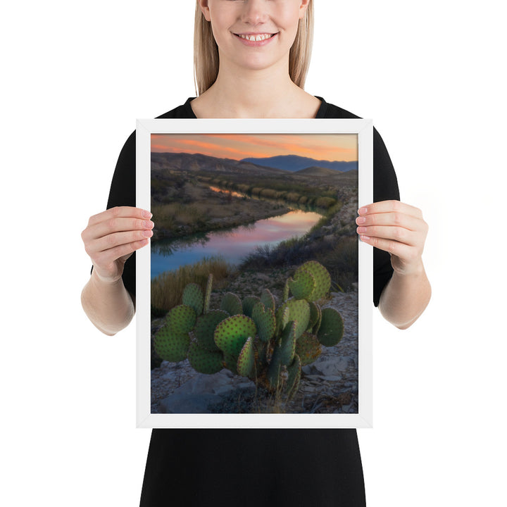 Rio Grande Sunset Framed Luster