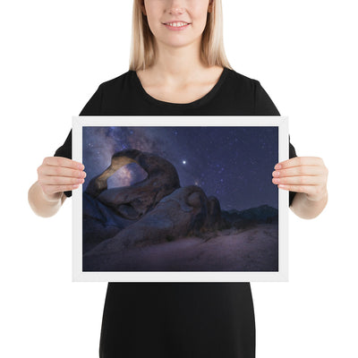 Mobius Arch Night Framed Luster