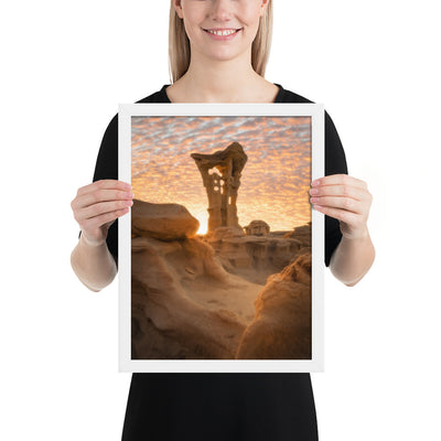 Alien Throne Sunset Framed Luster