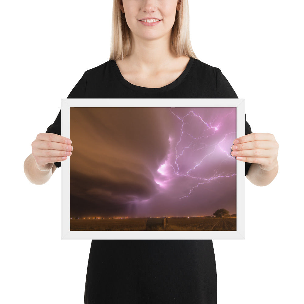 Dust Storm Supercell Framed Luster