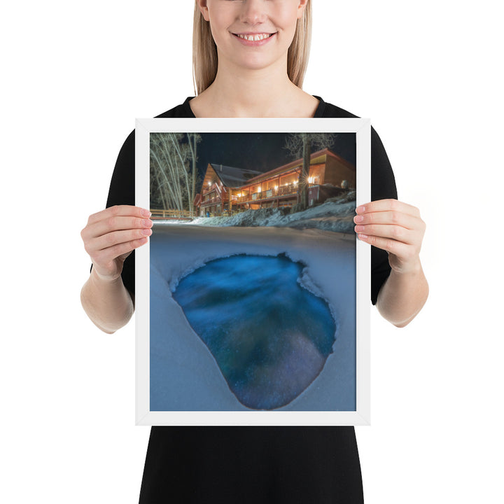 Sipapu Lodge Night Framed Luster