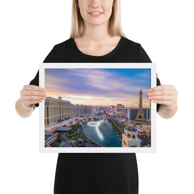 Cosmo Las Vegas Sunset Framed Luster