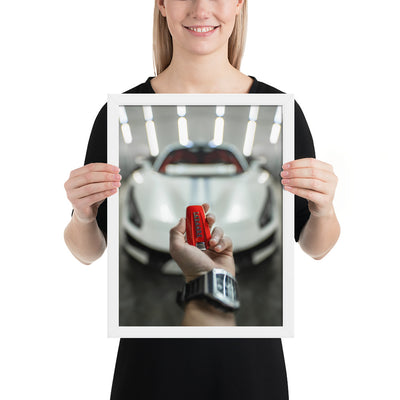 Ferrari 488 Pista Key Framed Luster