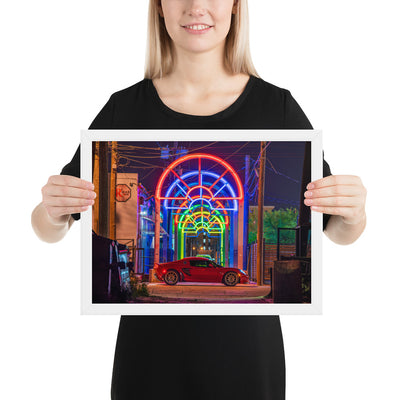 Lotus Elise Night Framed Luster