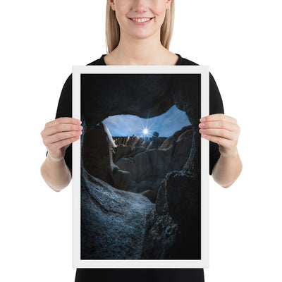 Joshua Tree Cave Framed Luster