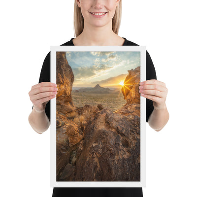 Big Bend Sunset Framed Luster