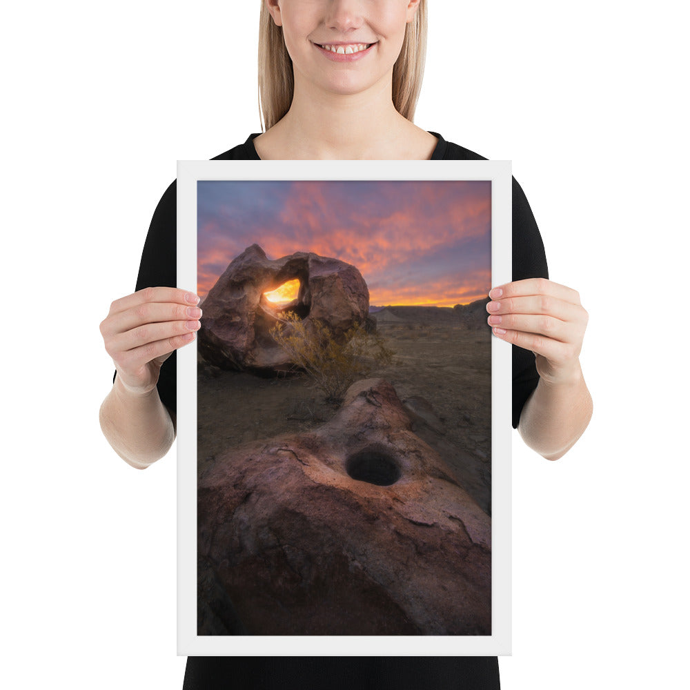 Big Bend Mortar Sunrise Framed Luster
