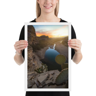 Big Bend Creek Sunset Framed Luster