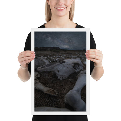 Cattle Graveyard Framed Luster