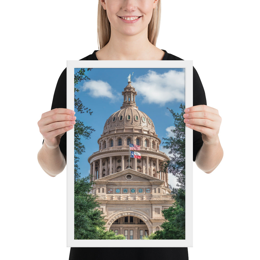 Texas State Capitol Framed Luster