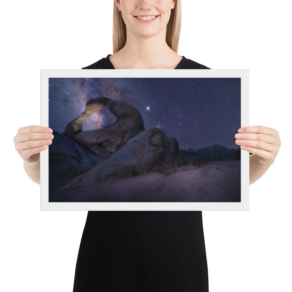 Mobius Arch Night Framed Luster