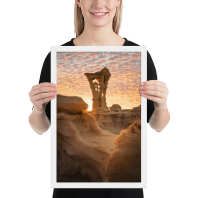 Alien Throne Sunset Framed Luster