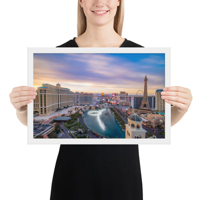 Cosmo Las Vegas Sunset Framed Luster