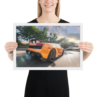 Lamborghini Gallardo Race Framed Luster