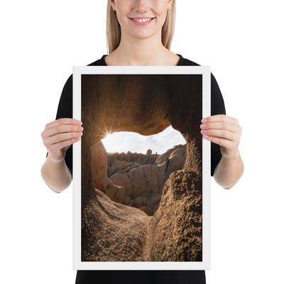 Joshua Tree Heart Cave Framed Luster