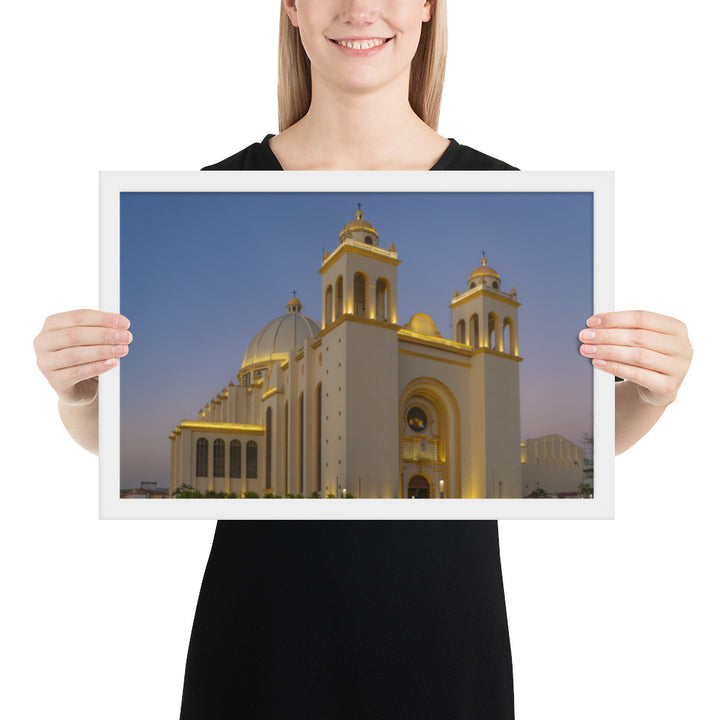San Salvador Cathedral Framed Luster