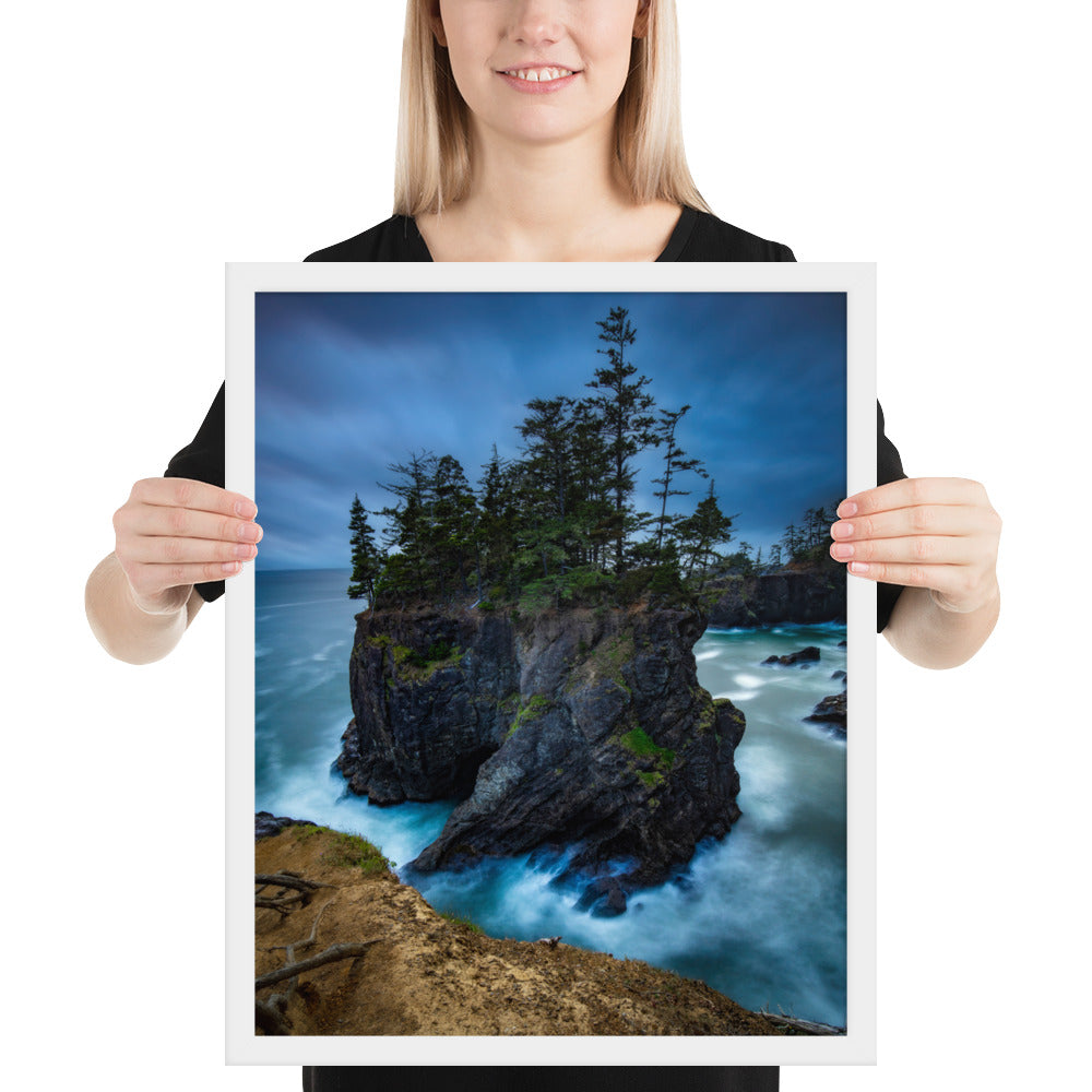 Oregon Coast Framed Luster