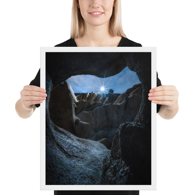 Joshua Tree Cave Framed Luster