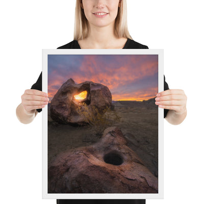 Big Bend Mortar Sunrise Framed Luster