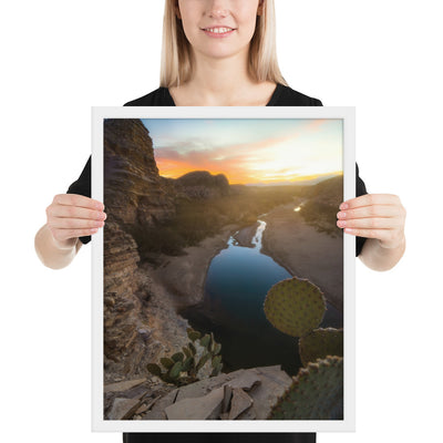 Big Bend Creek Sunset Framed Luster