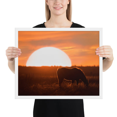 Llano Estacado Horse Framed Luster